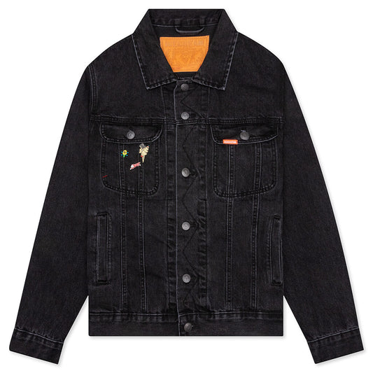 Trucker Denim Jacket - Black