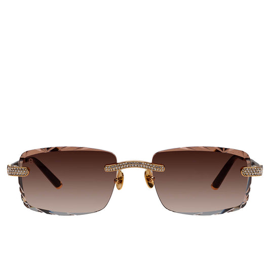 Iced Signature Gem Cut - Brown Tint