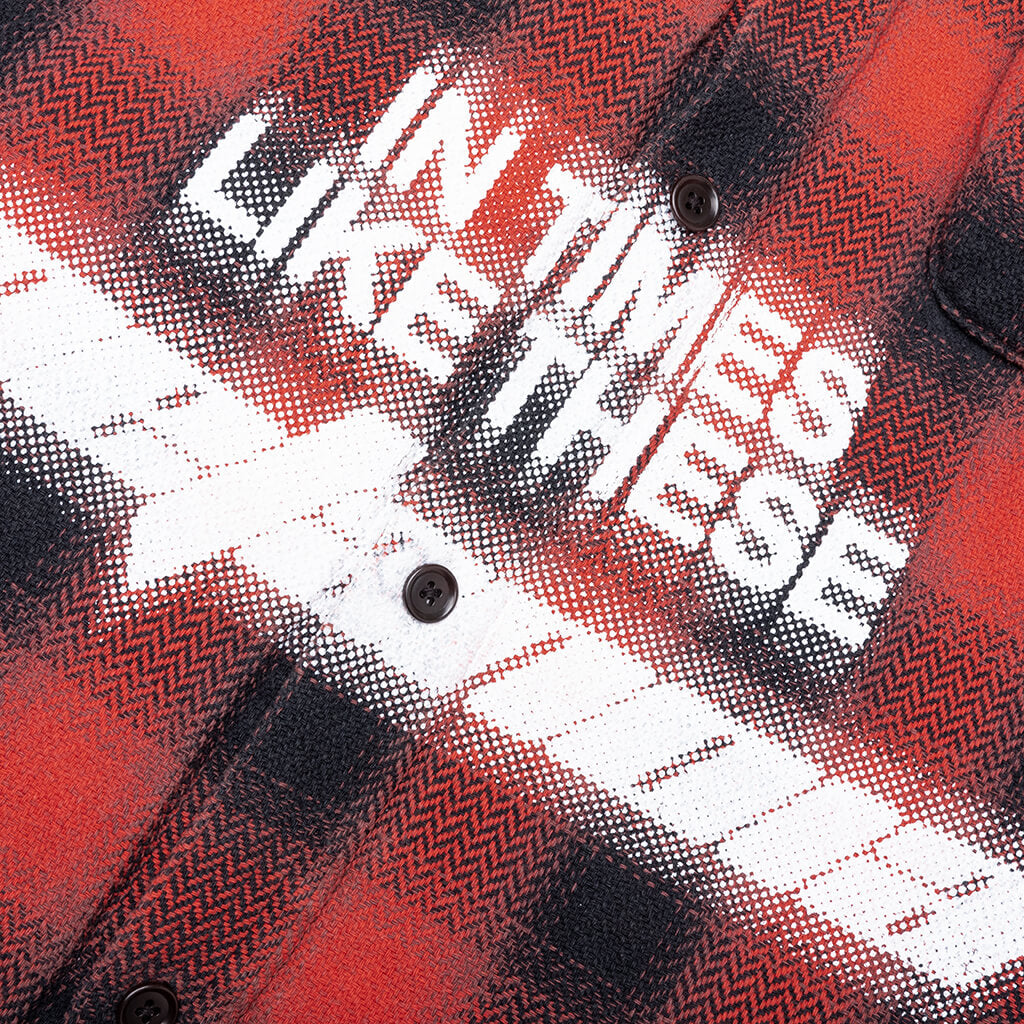 In Times Like These Abraxas - Red Plaid