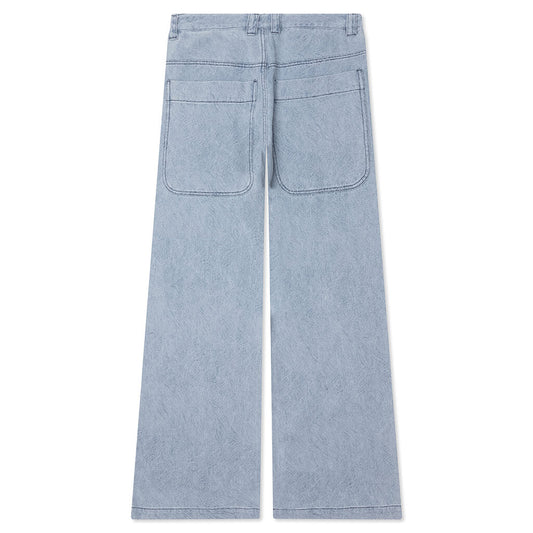 Indigo Wide Leg Pant - Light Indigo