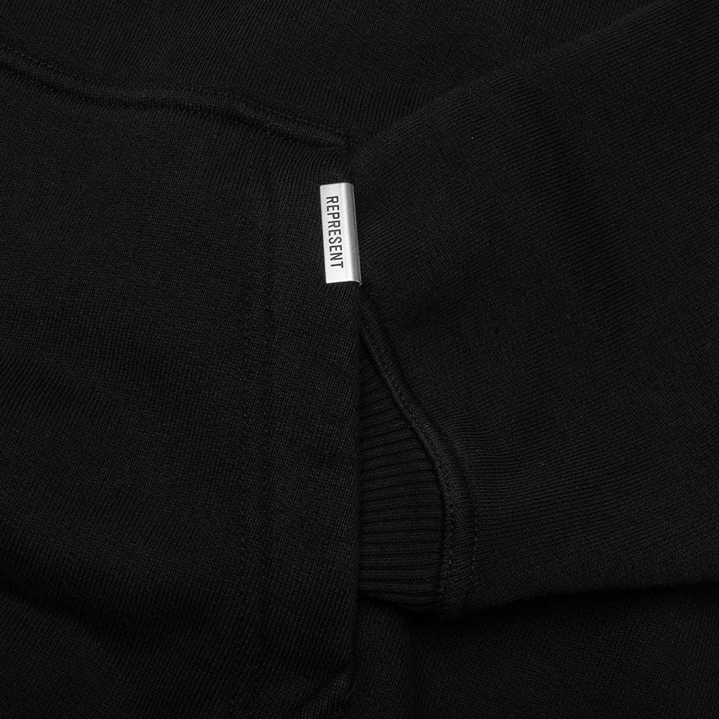 Initial Star Hoodie - Jet Black
