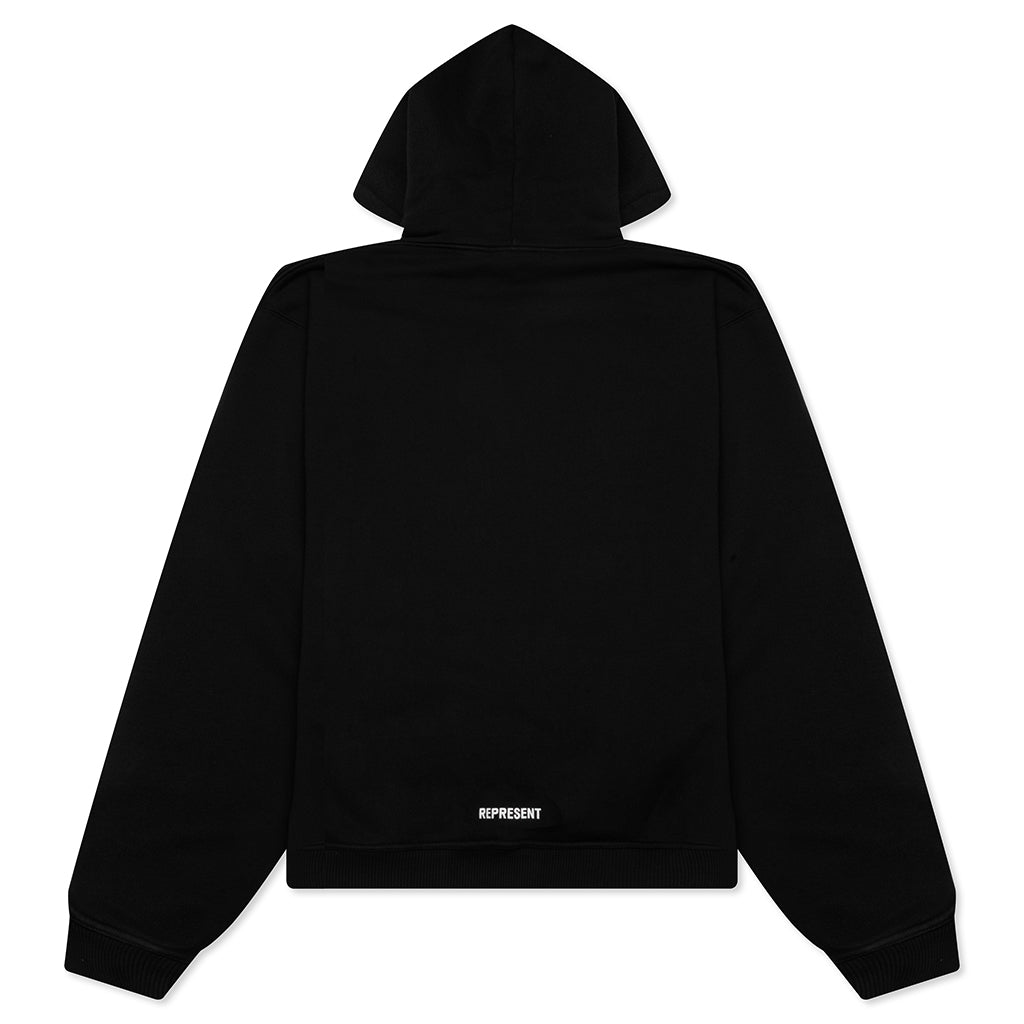Initial Star Hoodie - Jet Black