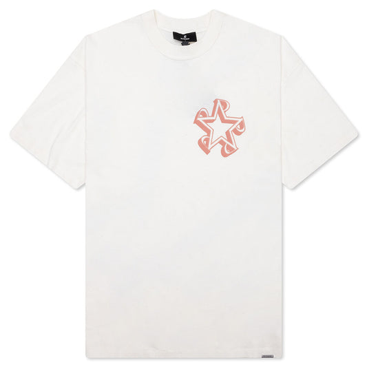 Initial Star T-Shirt - Flat White