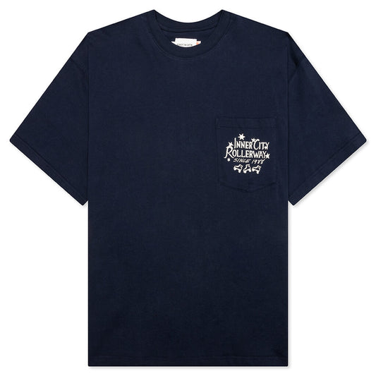 Inner City Rollerway S/S Tee - Navy