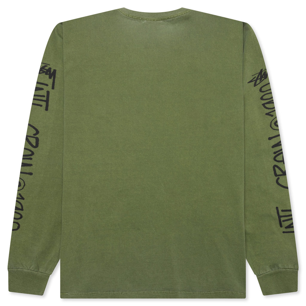 International Crew Pigment Dyed L/S Tee - Olive