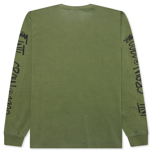 International Crew Pigment Dyed L/S Tee - Olive
