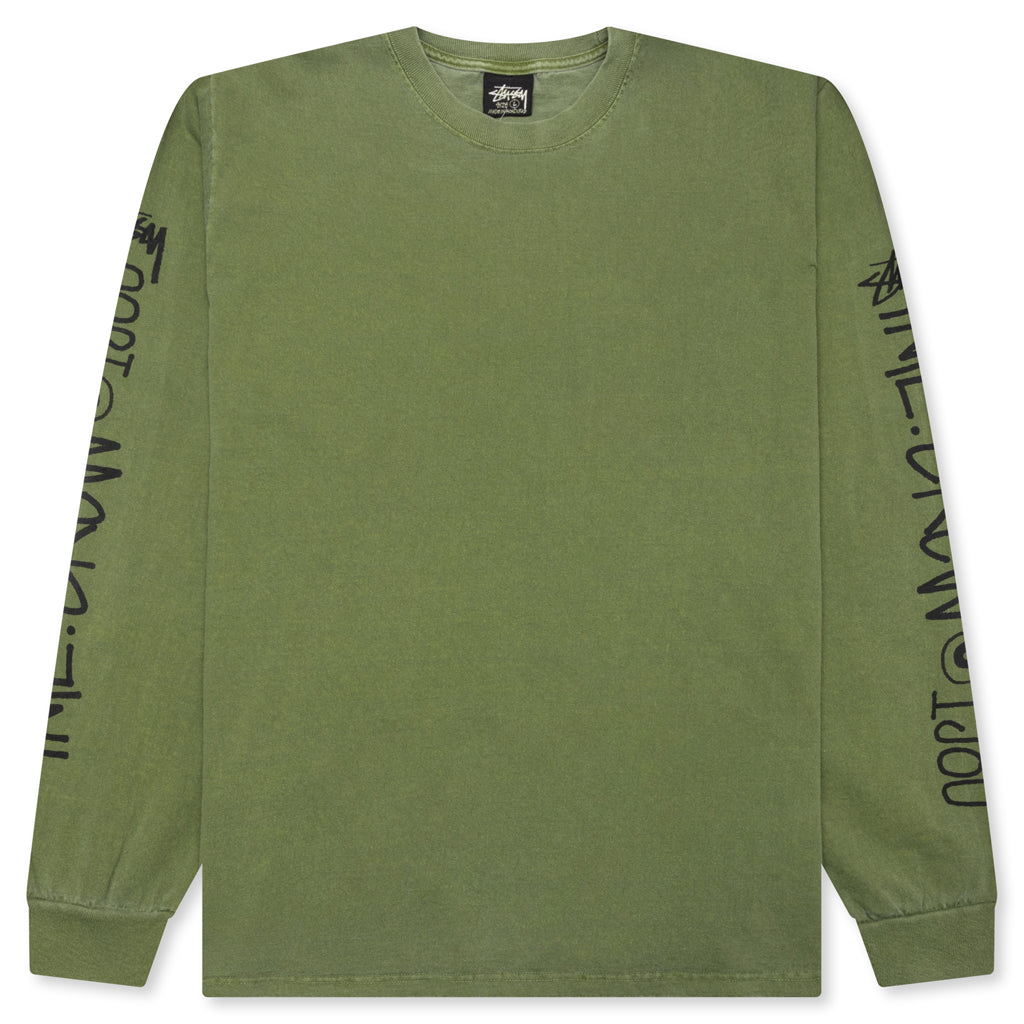International Crew Pigment Dyed L/S Tee - Olive