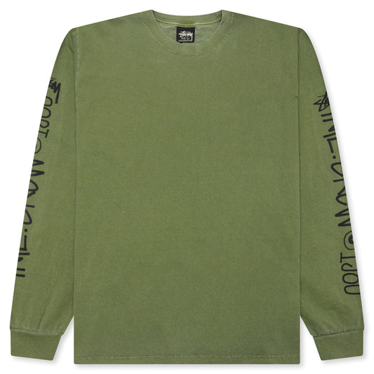 International Crew Pigment Dyed L/S Tee - Olive
