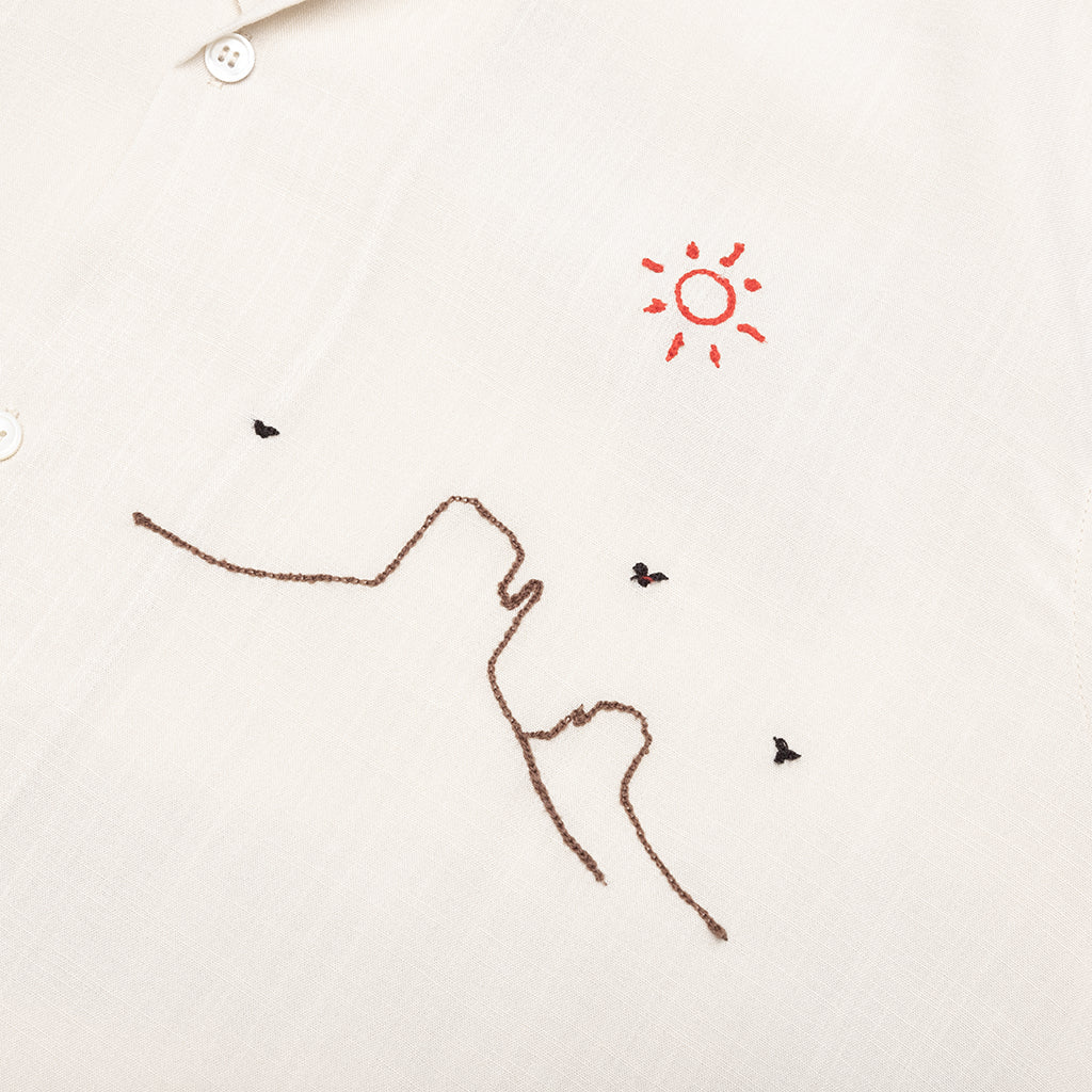 Into the Distance Camp Shirt - Ivory