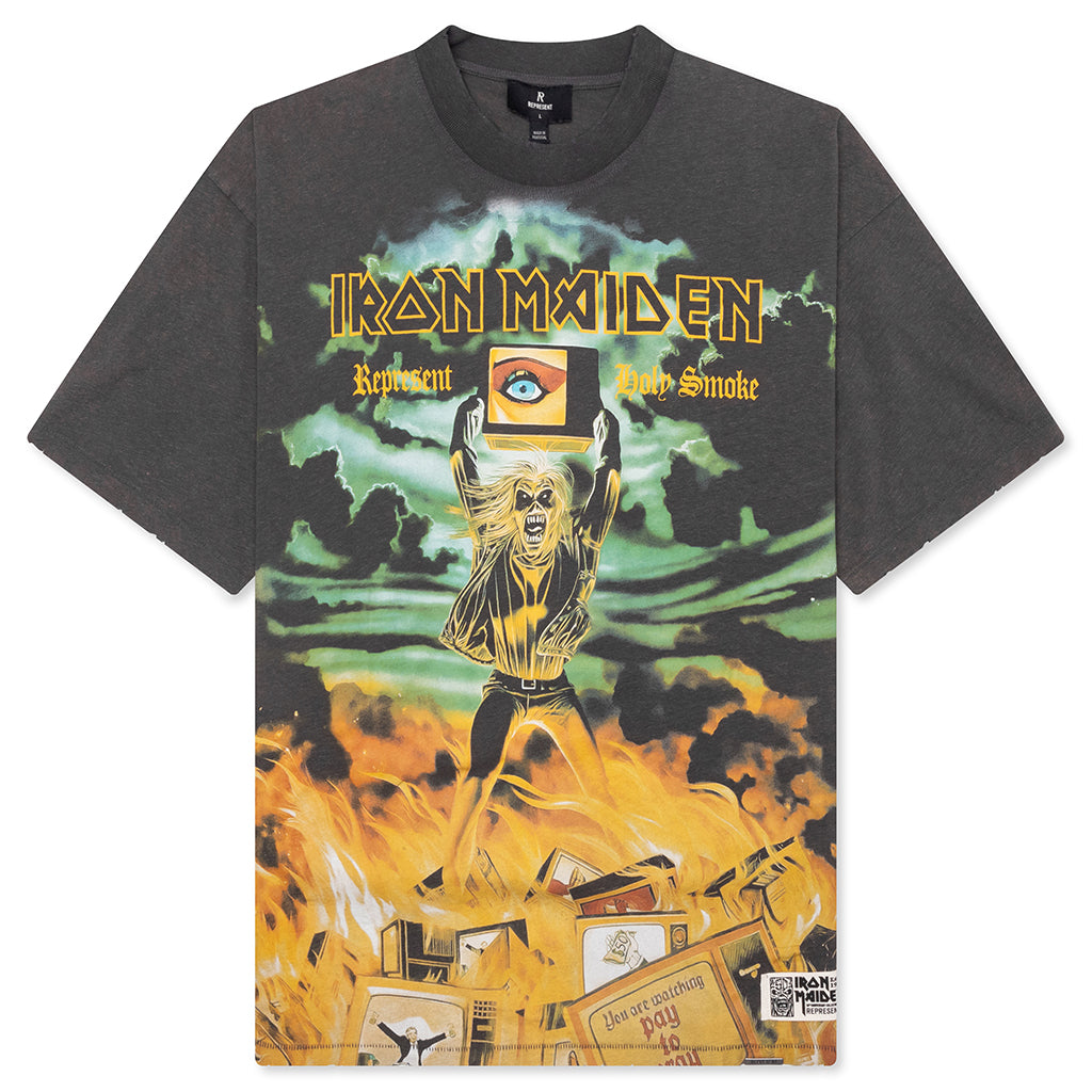 Represent x Iron Maiden Holy Smoke T-Shirt - Ash