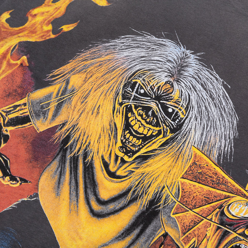 Represent x Iron Maiden Number Of The Beast Long Sleeve T-Shirt - Sunfade Grey