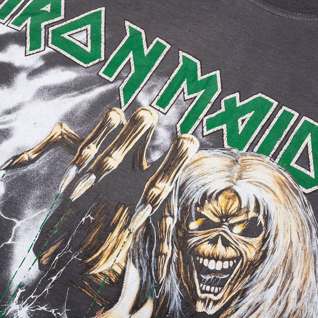 Represent x Iron Maiden Number Of The Beast Long Sleeve T-Shirt - Sunfade Grey