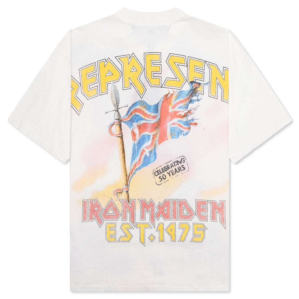 Represent x Iron Maiden Steed T-Shirt - Flat White