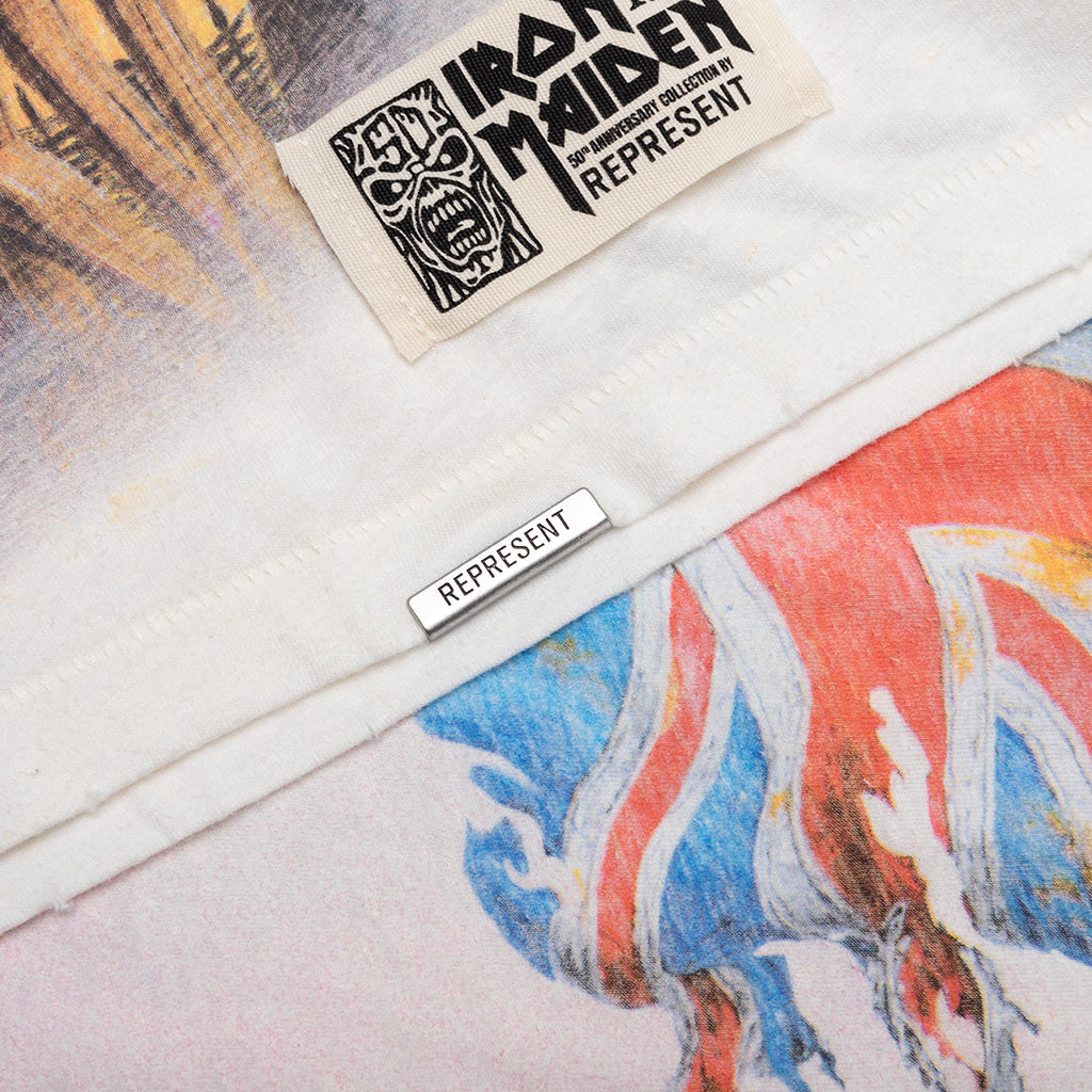 Represent x Iron Maiden Steed T-Shirt - Flat White