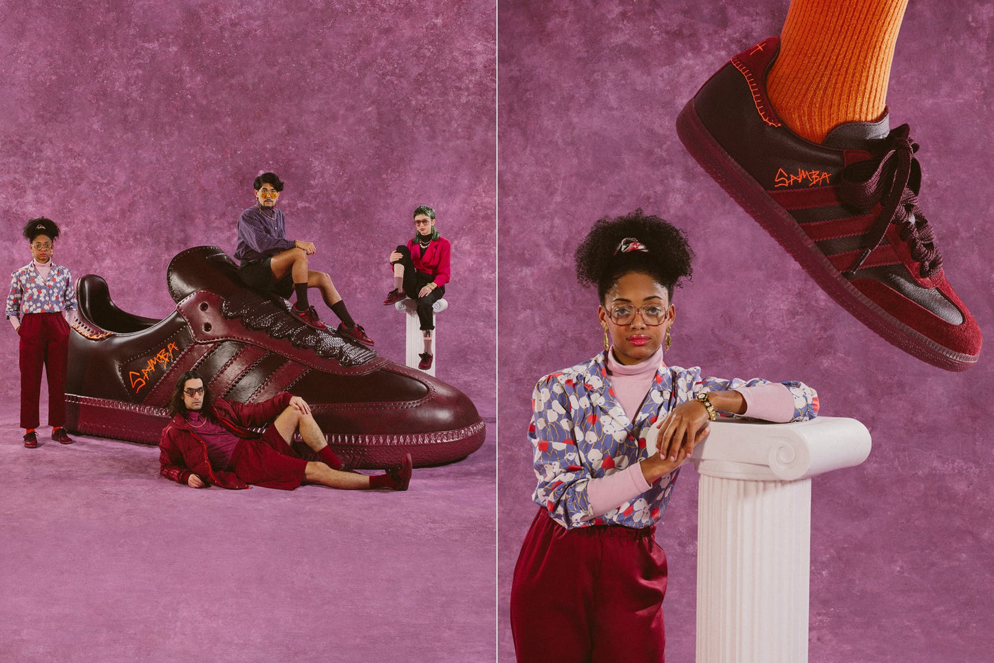 adidas Originals x Jonah Hill Samba - Maroon