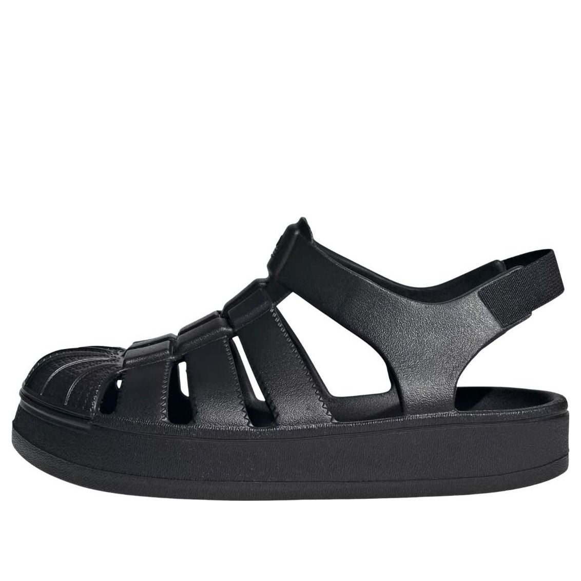 (PS) adidas Superstar Sandals 'Black' JS2844