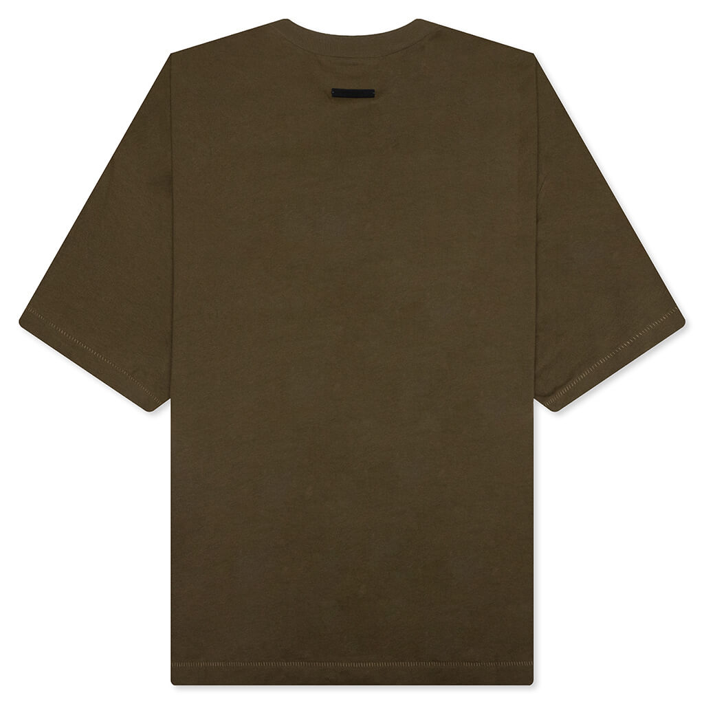 Jersey Crewneck Tee - Olive