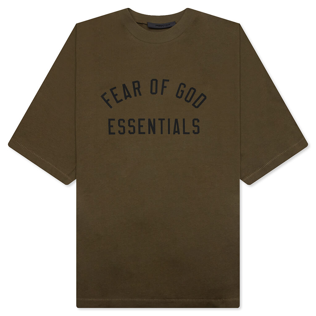 Jersey Crewneck Tee - Olive