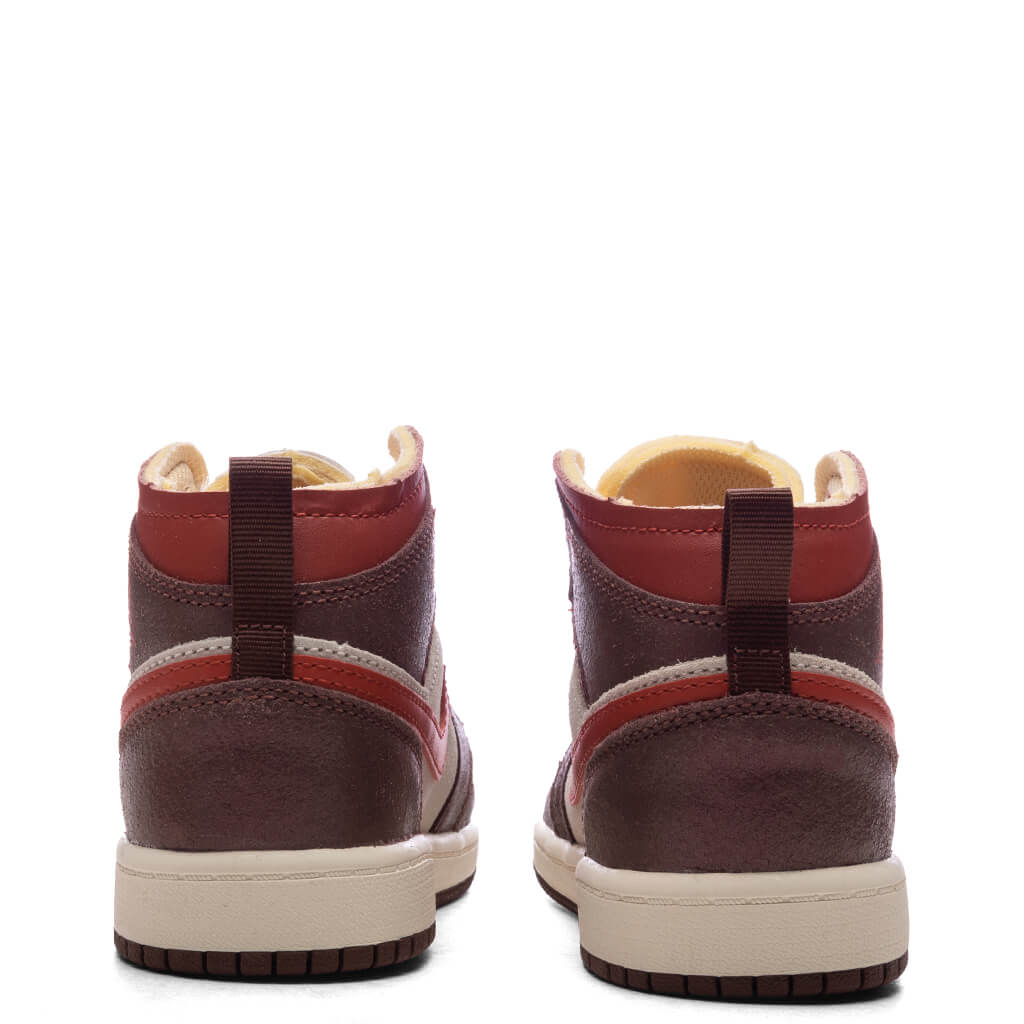 Jordan 1 Mid SE (PS) - Coconut Milk/Varsity Red/Dark Pony