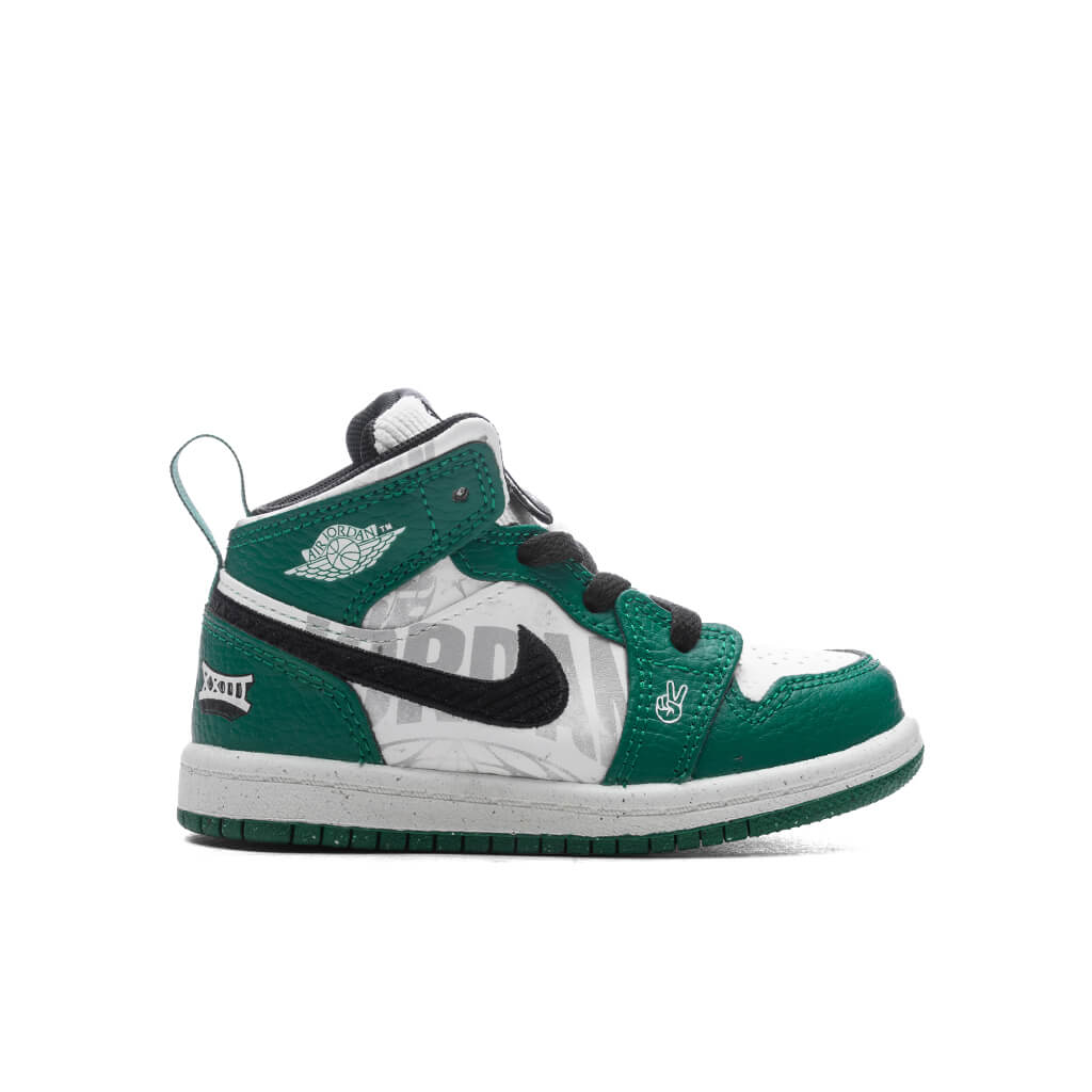 Jordan 1 Mid SE (TD) - Pine Green/Sail/Black/Team Orange