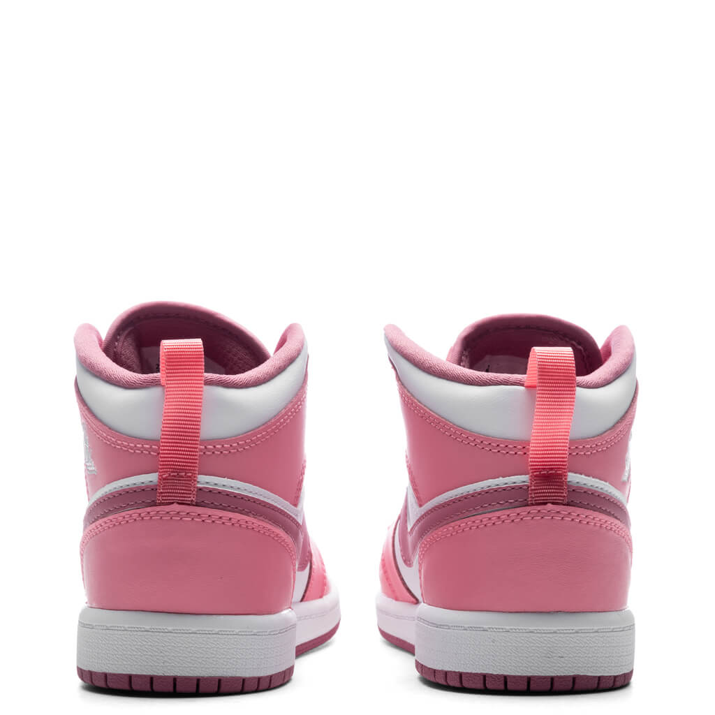 Air Jordan 1 Mid (PS) - Coral Chalk/Desert Berry/White
