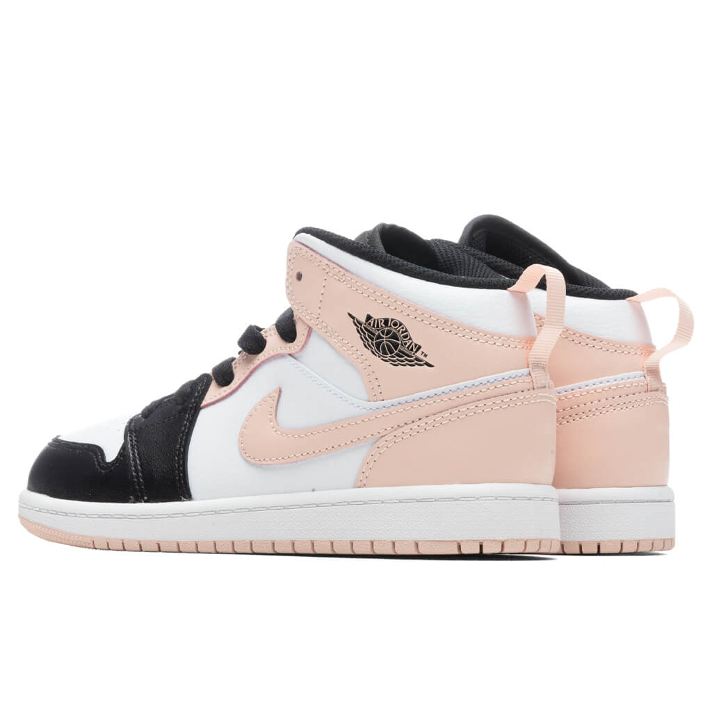 Air Jordan 1 Mid (PS) - White/Arctic Orange