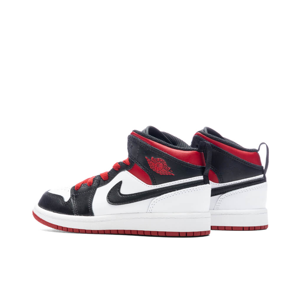 Air Jordan 1 Mid (PS) - White/Gym/Black