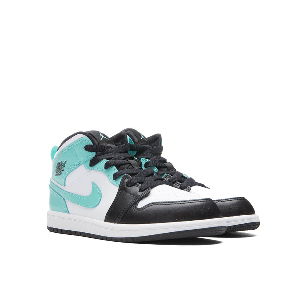 Air Jordan 1 Mid (PS) - White/Tropical Twist