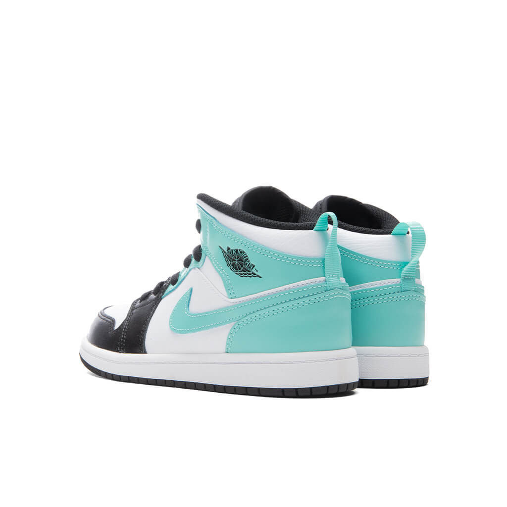 Air Jordan 1 Mid (PS) - White/Tropical Twist