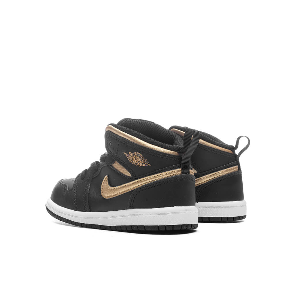 Jordan 1 Mid (TD) - Black/Metallic Gold/White