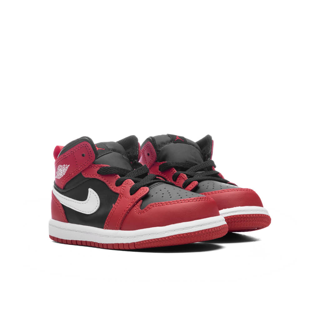 Jordan 1 Mid (TD) - Black/White/Gym Red