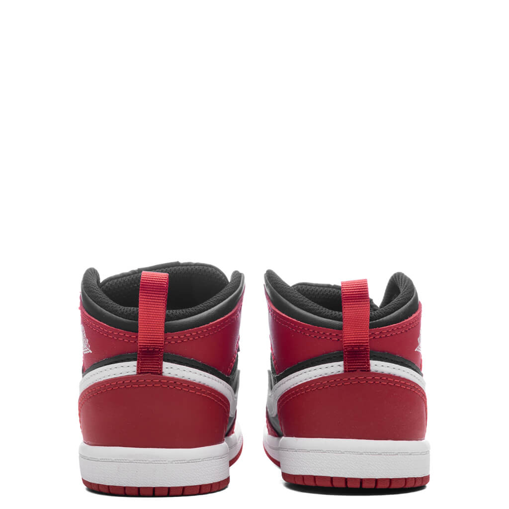 Jordan 1 Mid (TD) - Black/White/Gym Red