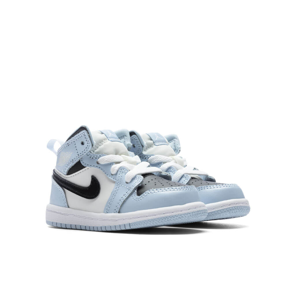 Jordan 1 Mid (TD) - Ice Blue/Black/White
