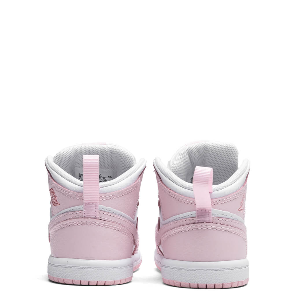 Jordan 1 Mid (TD) - Pink Foam/White/Fire Red