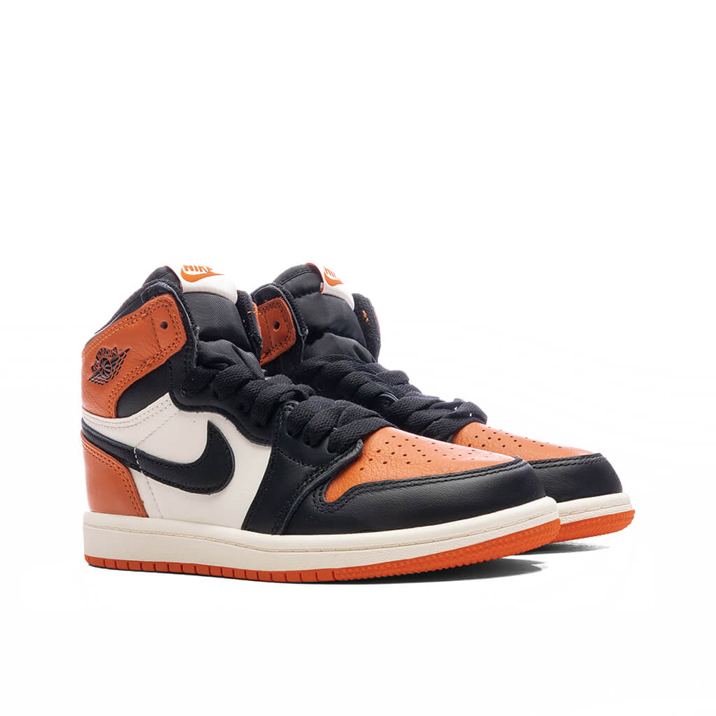 Air Jordan 1 Retro High OG 'Shattered Backboard' (PS) - Black/Sail/Starfish