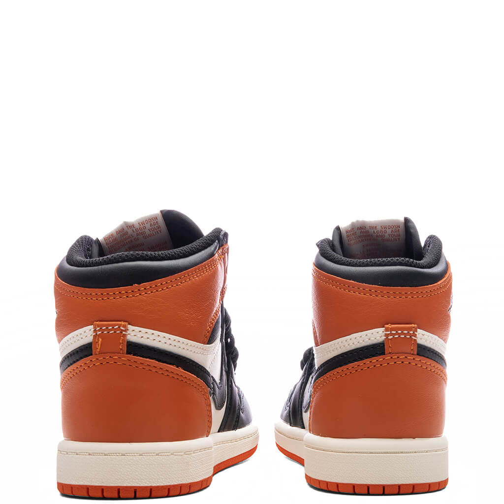 Air Jordan 1 Retro High OG 'Shattered Backboard' (PS) - Black/Sail/Starfish