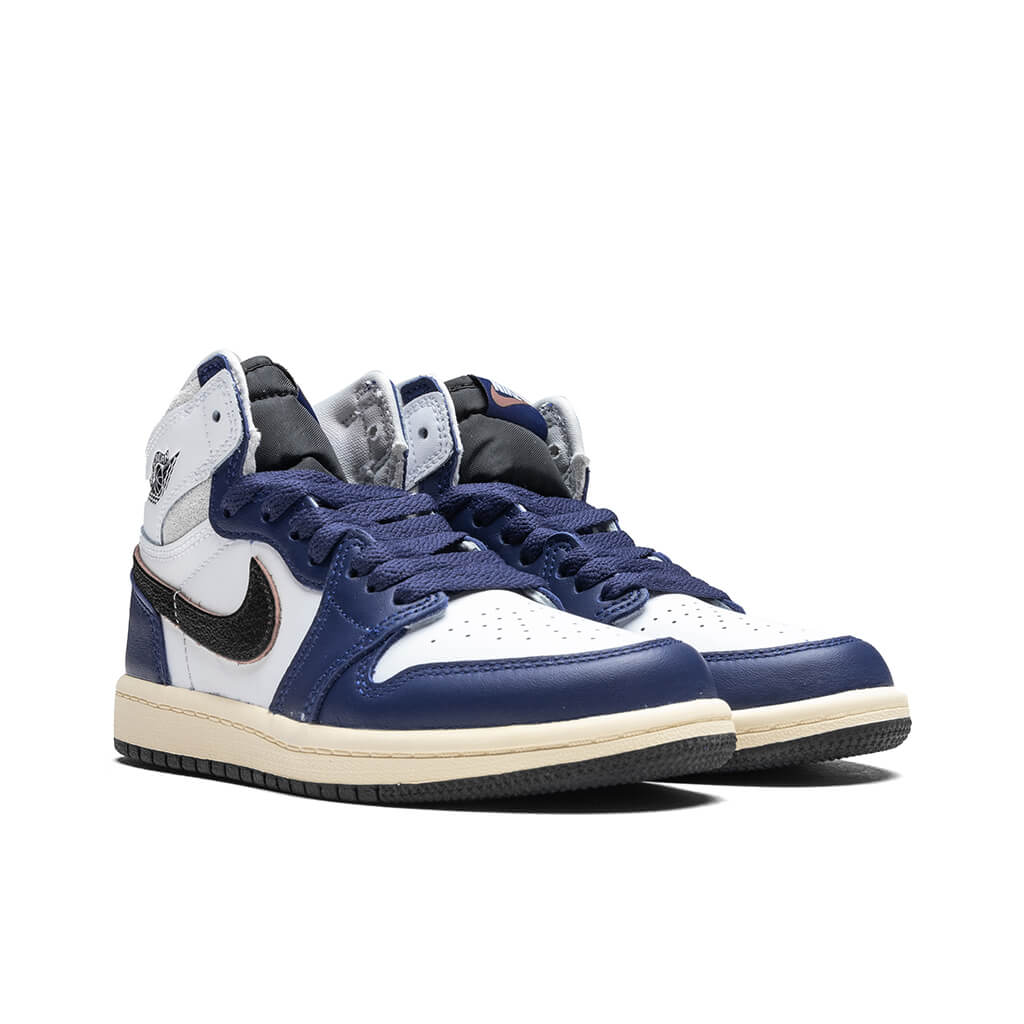 Air Jordan 1 Retro High OG 'Rare Air' (PS) - White/Black/Neutral Grey/Deep Royal Blue