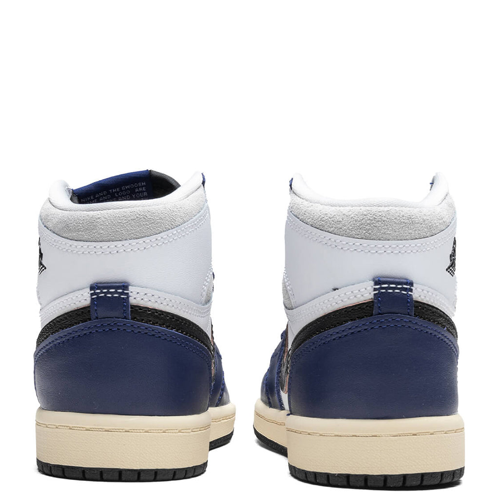 Air Jordan 1 Retro High OG 'Rare Air' (PS) - White/Black/Neutral Grey/Deep Royal Blue
