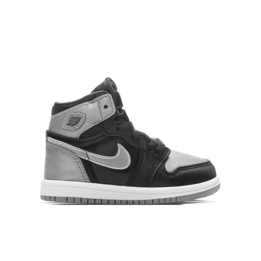 Air Jordan 1 Retro High OG 'Satin Shadow' (TD) - Black/Medium Grey/White