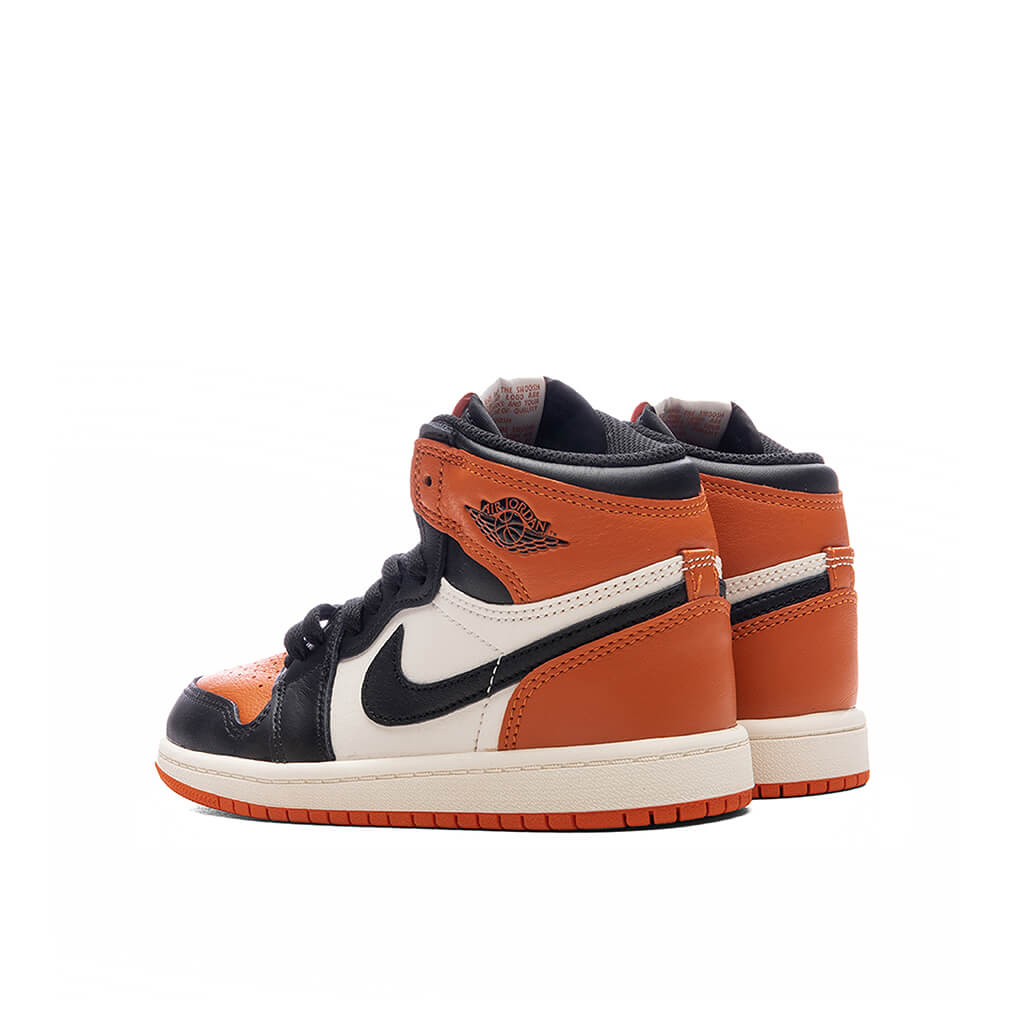 Air Jordan 1 Retro High OG 'Shattered Backboard' (TD) - Black/Sail/Starfish