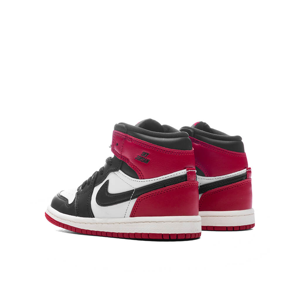 Air Jordan 1 Retro High OG 'Black Toe Reimagined' (TD)  - White/Black/Varsity Red/Sail