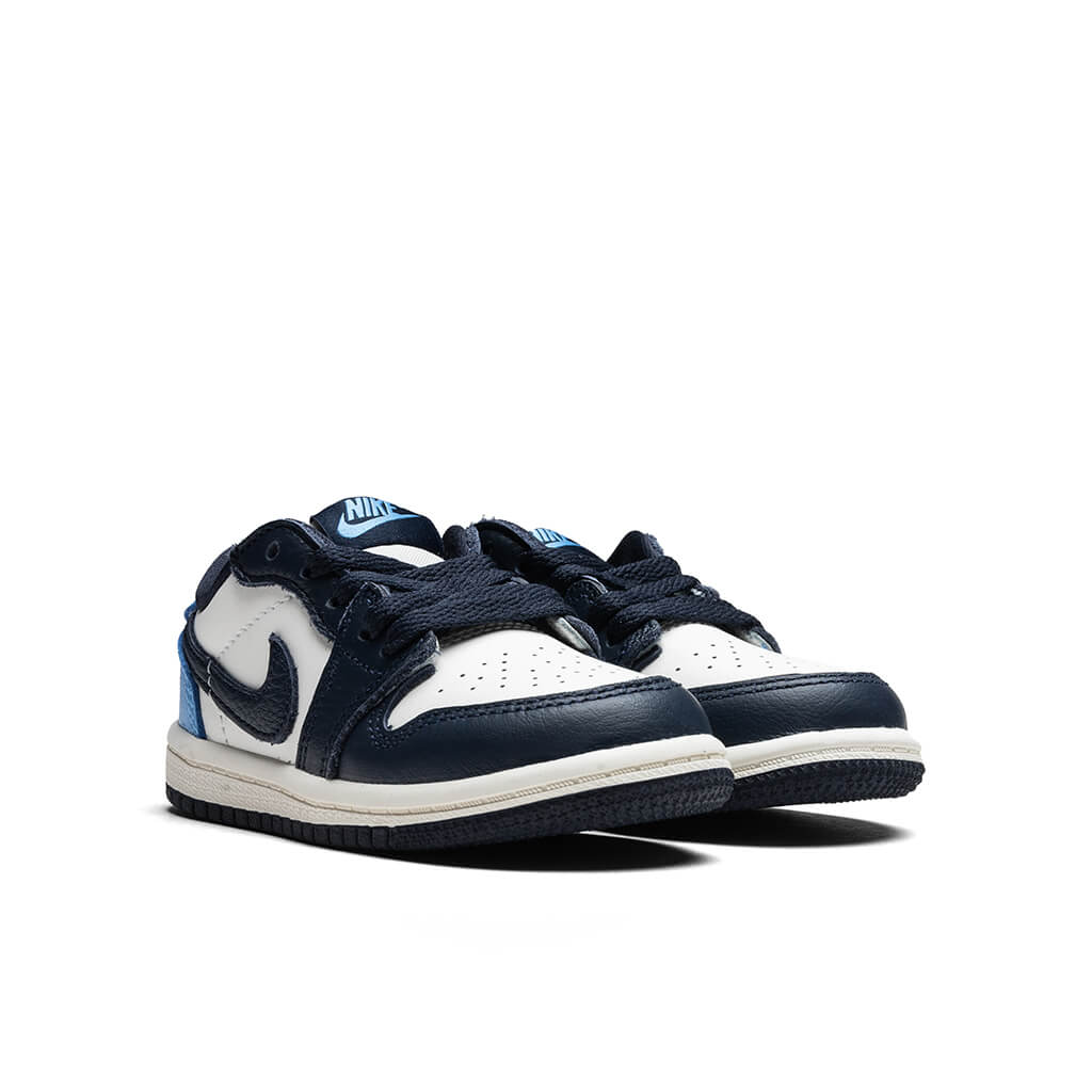 Air Jordan 1 Low OG 'Obsidian' (TD) - Obsidian/University Blue/Sail