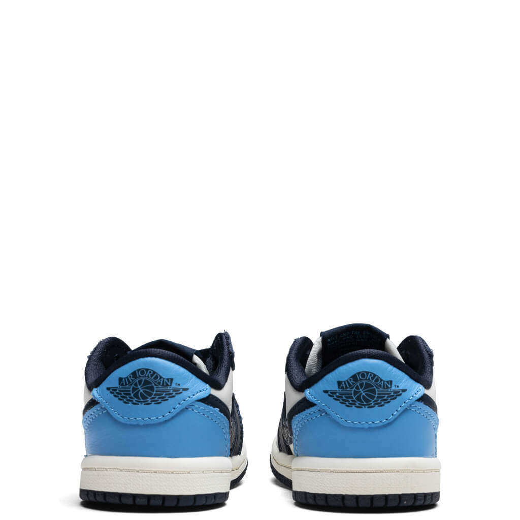 Air Jordan 1 Low OG 'Obsidian' (TD) - Obsidian/University Blue/Sail