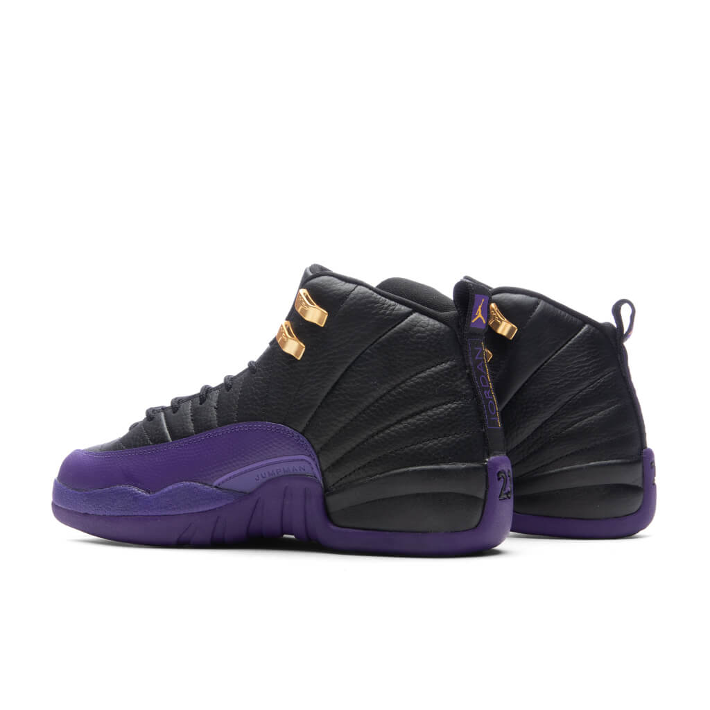 Jordan 12 Retro (GS) - Black/Field Purple/Metallic Gold
