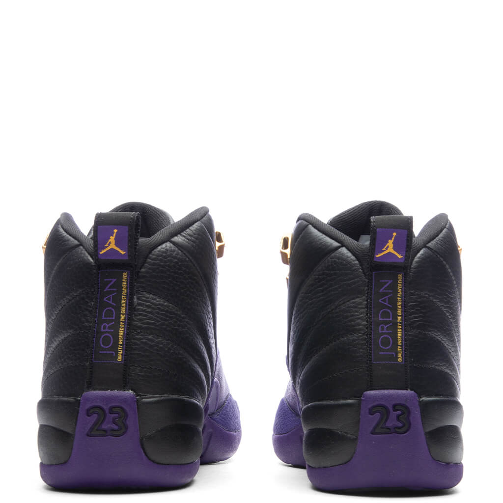 Jordan 12 Retro (GS) - Black/Field Purple/Metallic Gold