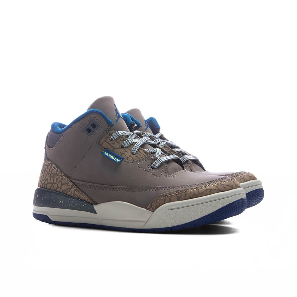 Air Jordan 3 Retro 'We Outside' (PS) - Olive Grey/Green Abyss/Khaki
