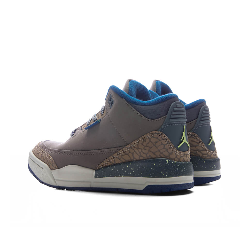 Air Jordan 3 Retro 'We Outside' (PS) - Olive Grey/Green Abyss/Khaki
