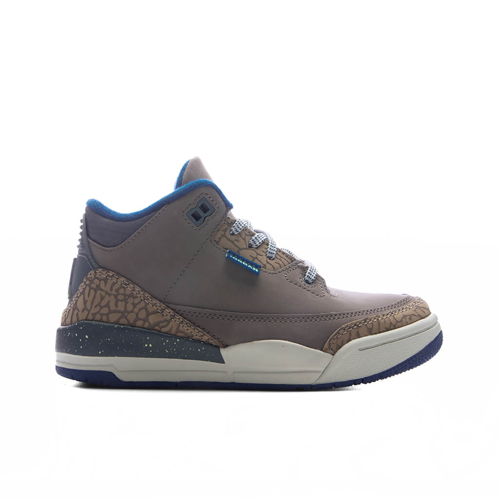 Air Jordan 3 Retro 'We Outside' (PS) - Olive Grey/Green Abyss/Khaki