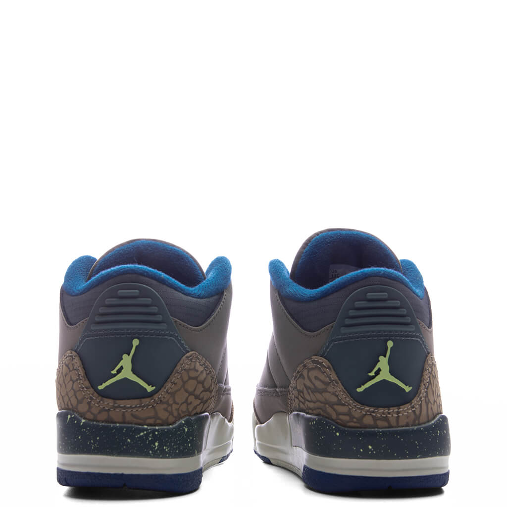 Air Jordan 3 Retro 'We Outside' (PS) - Olive Grey/Green Abyss/Khaki