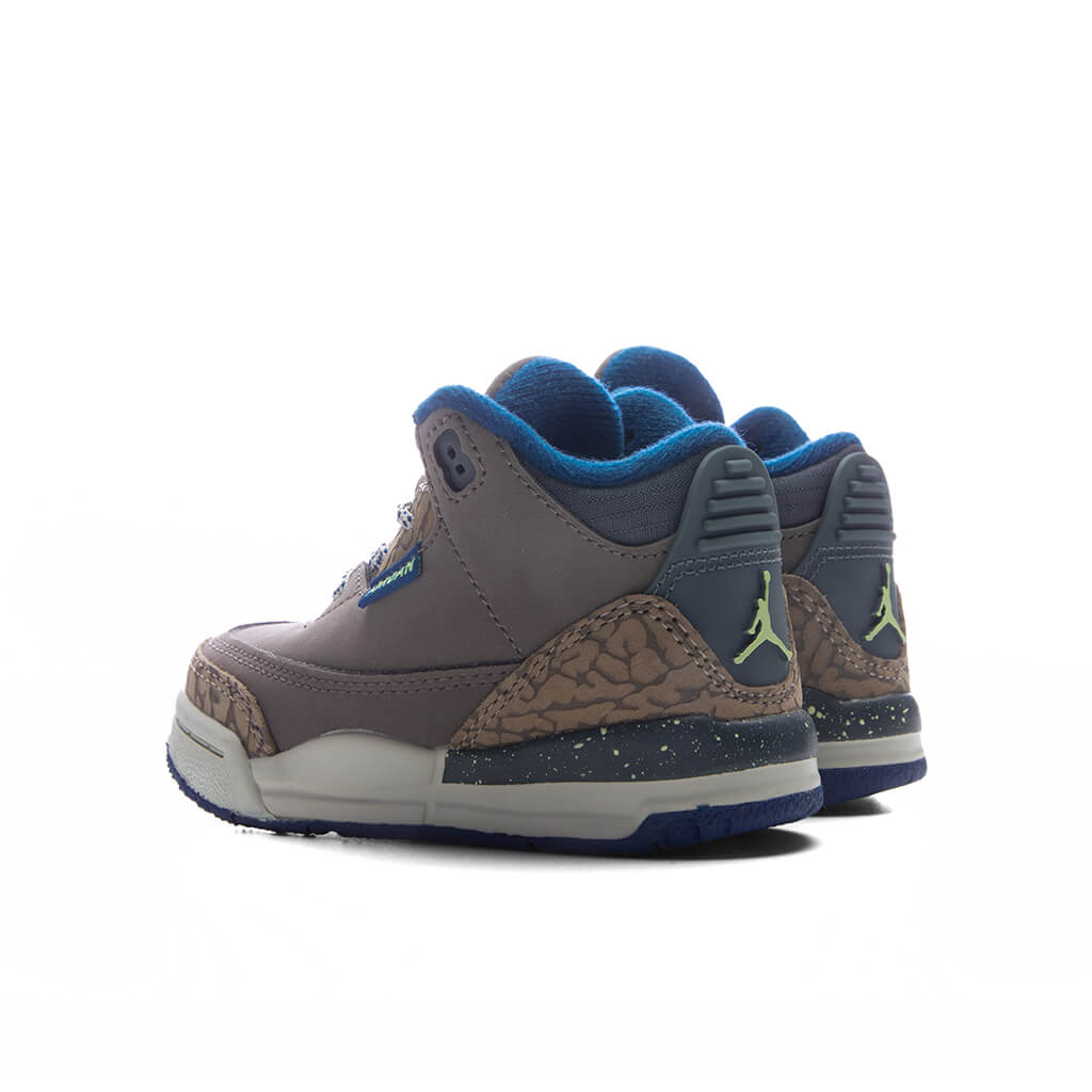 Air Jordan 3 Retro 'We Outside' (TD) - Olive Grey/Green Abyss/Khaki